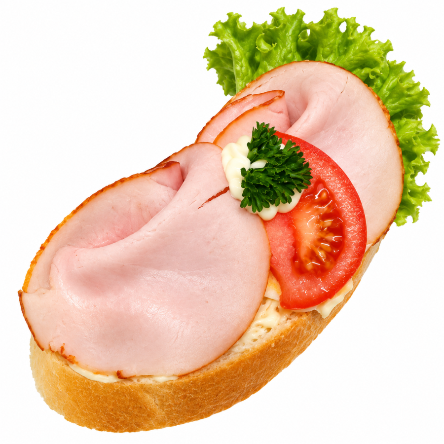 Chlebíček s debrecínskou pečení na másle