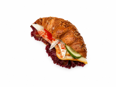 Croissant se 3 druhy sýrů