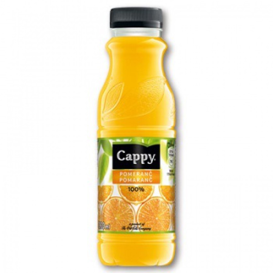 0,33 l 100% pomerančový džus Cappy PET