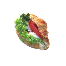 Mini croissant s krabím salátem surimi
